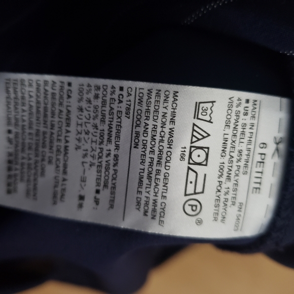 Banana Republic Skirt A Line Pin Stripe Size 6P - Picture 7 of 8